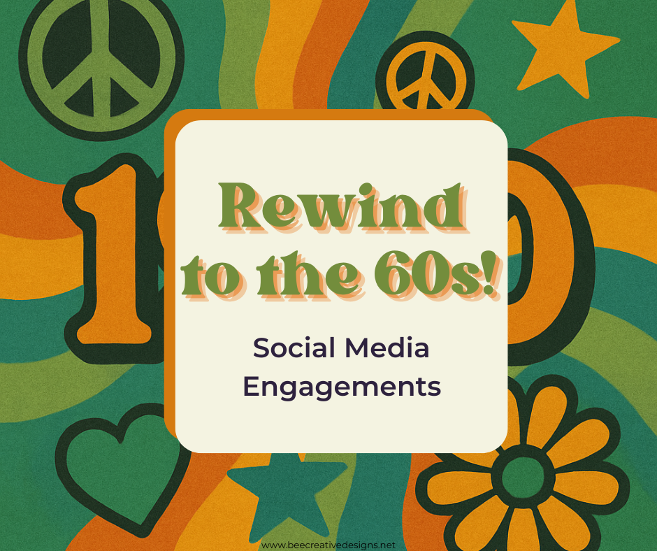 Rewind to the 60s Engagement Posts