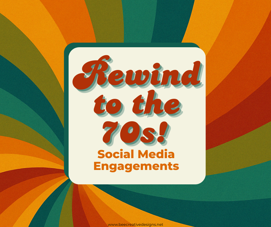 Rewind to the 70s Engagement Posts
