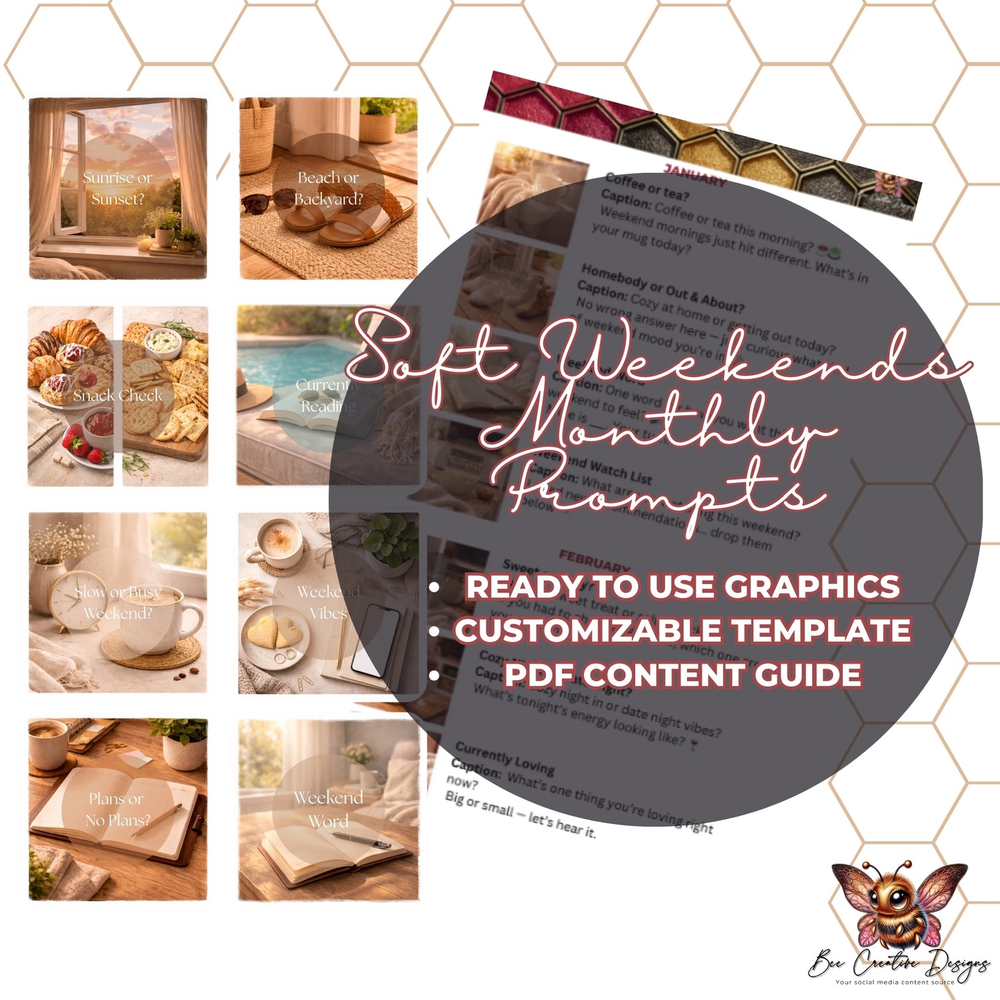 Soft Weekends Monthly Prompts