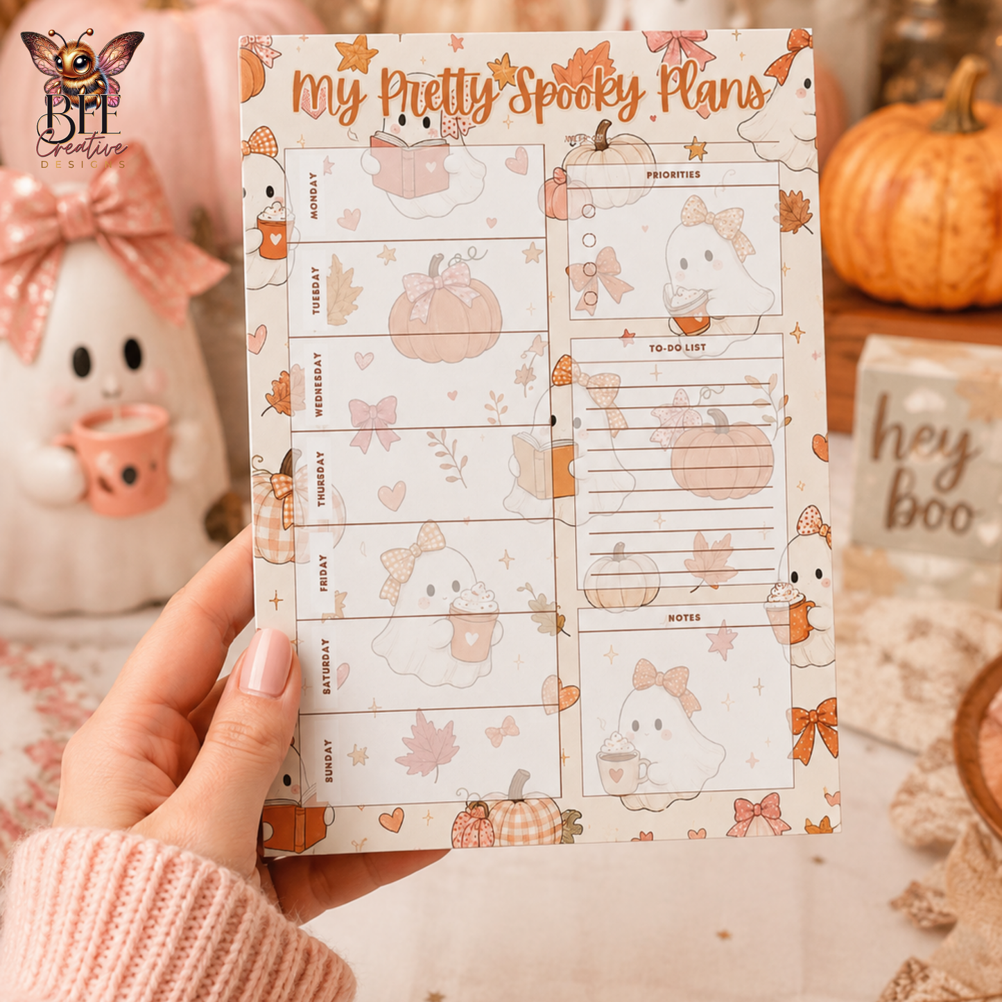 My Pretty Spooky Plans Weekly Planner