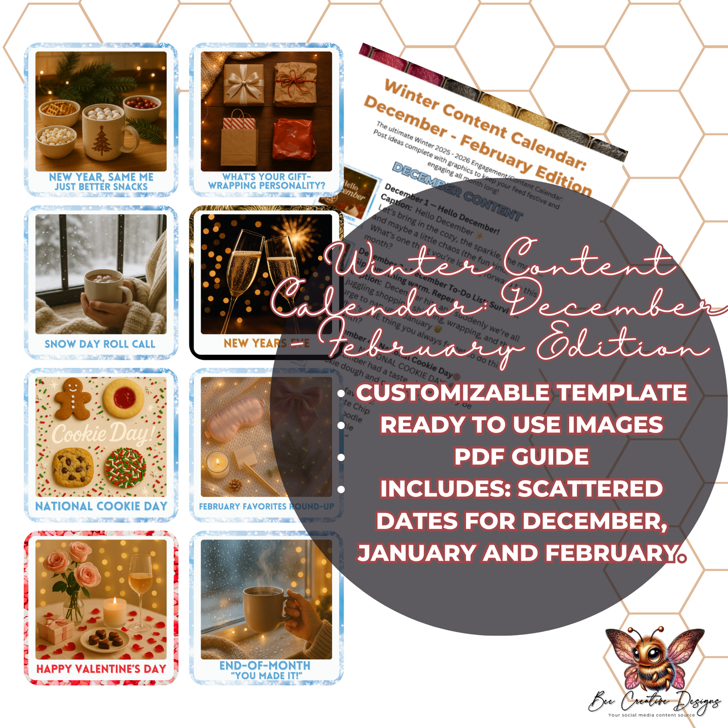 Winter Content Calendar: December - February Edition Social Media Content