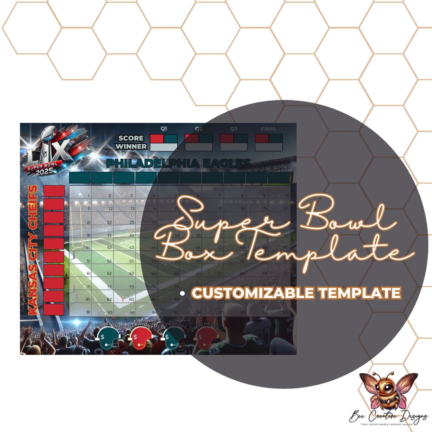 SUPER BOWL BOX TEMPLATE