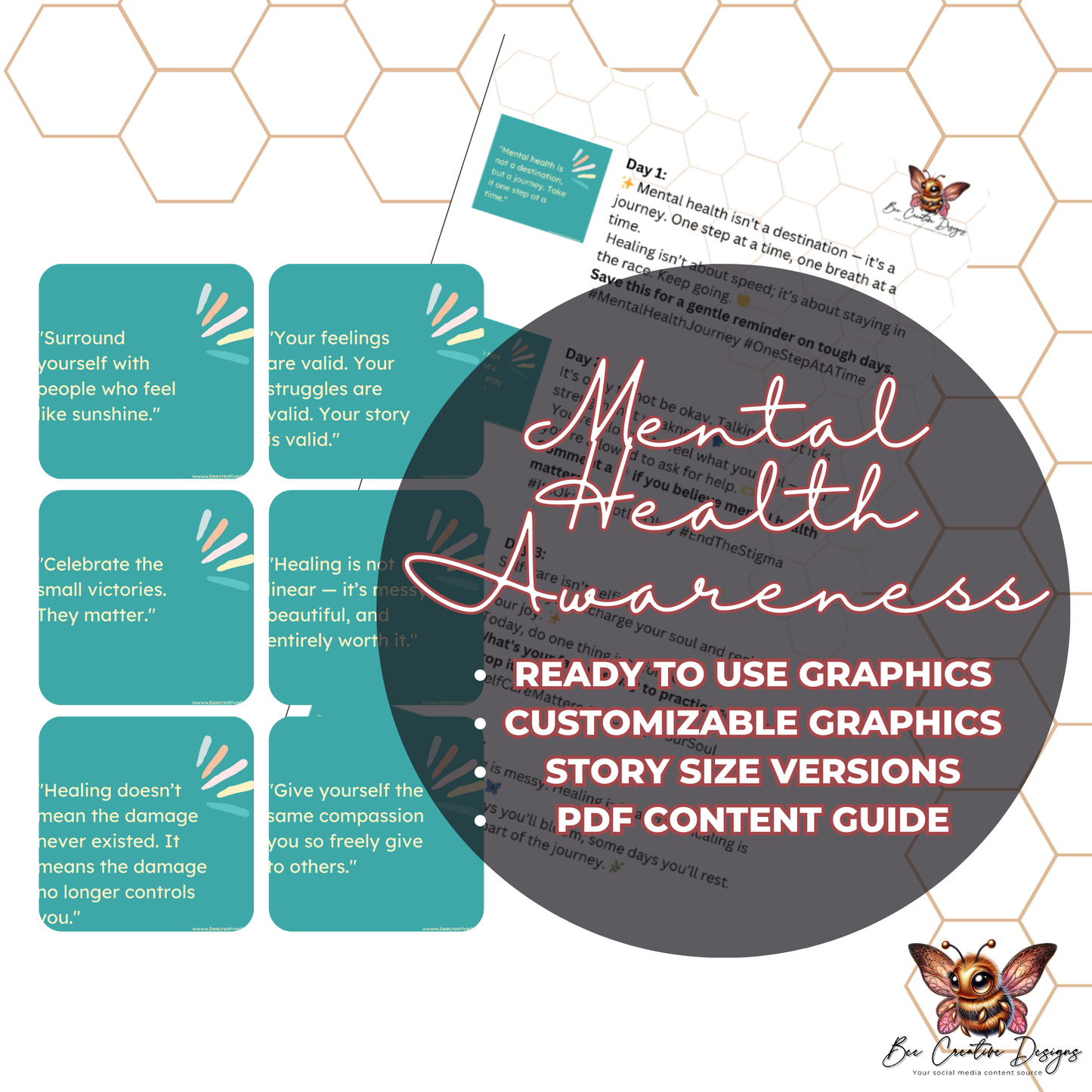 Mental Health Awareness (Social Media, Story Size & PDF Guide)
