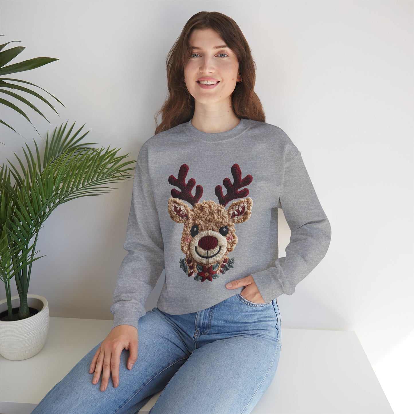 Vintage Reindeer Crewneck Sweatshirt