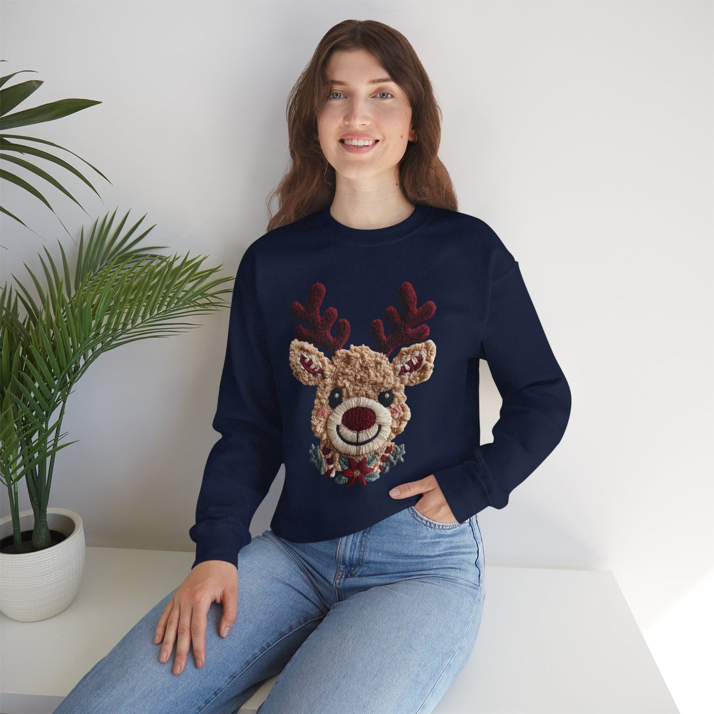 Vintage Reindeer Crewneck Sweatshirt