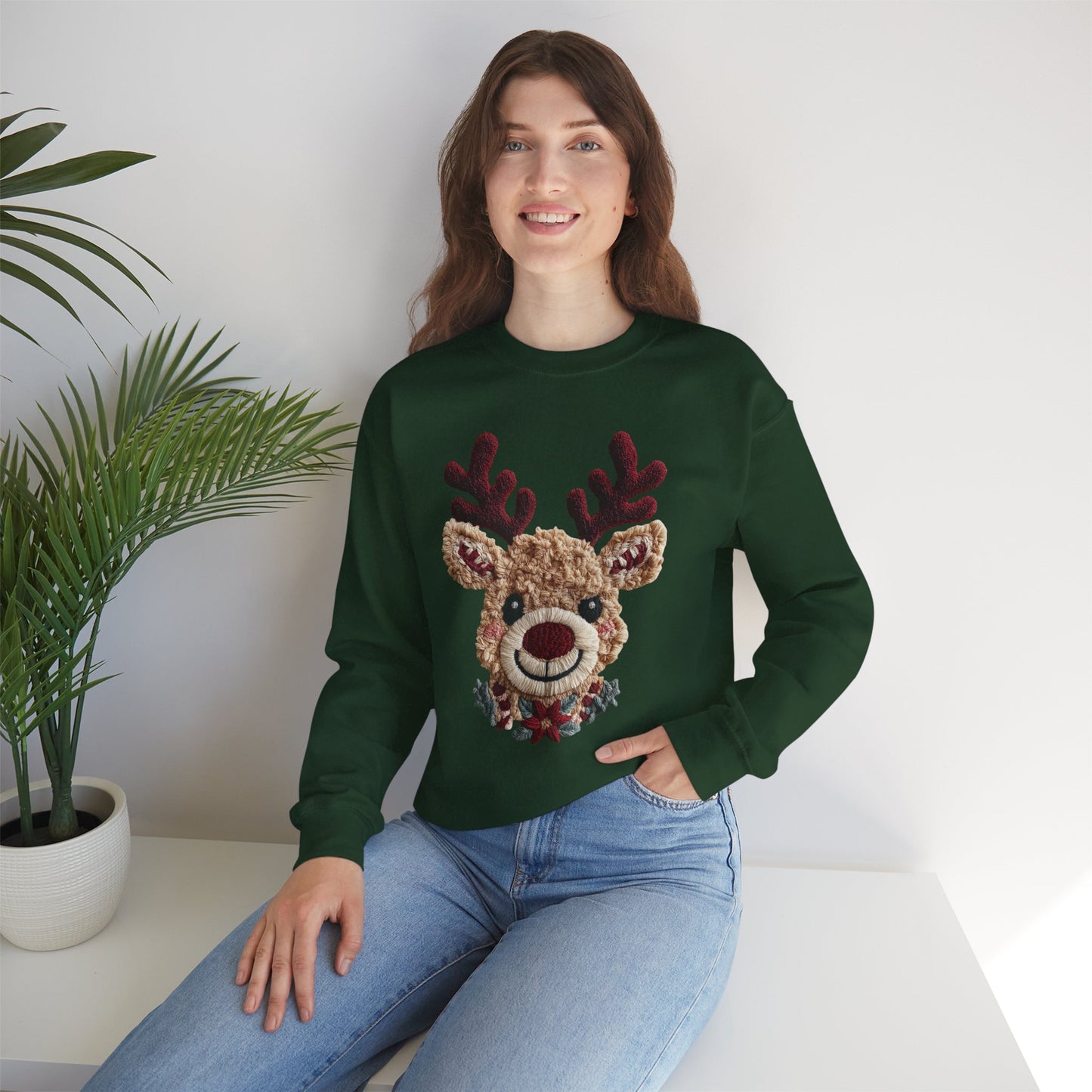 Vintage Reindeer Crewneck Sweatshirt