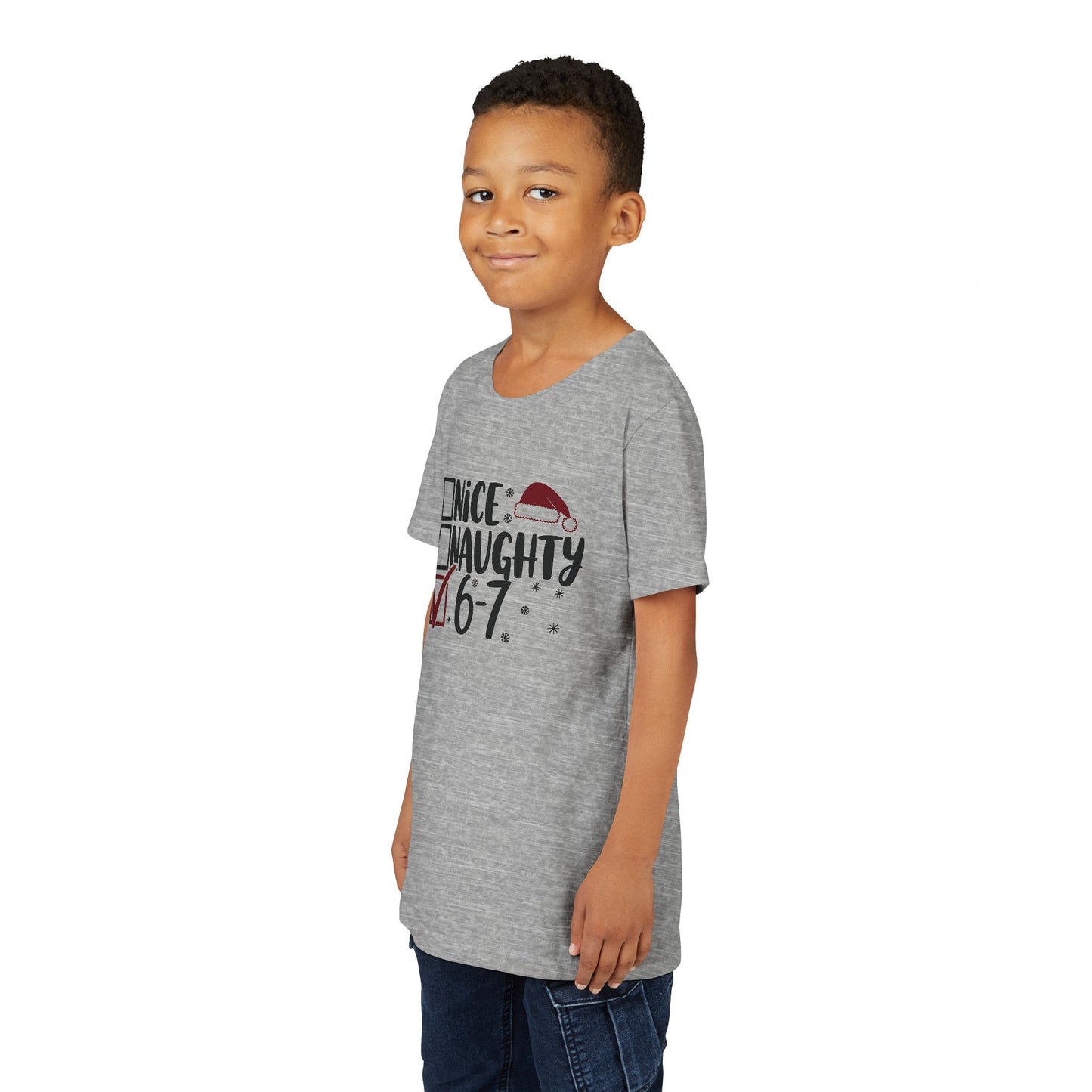'Nice / Naughty' Checkboxes Funny Christmas Kids Shirt