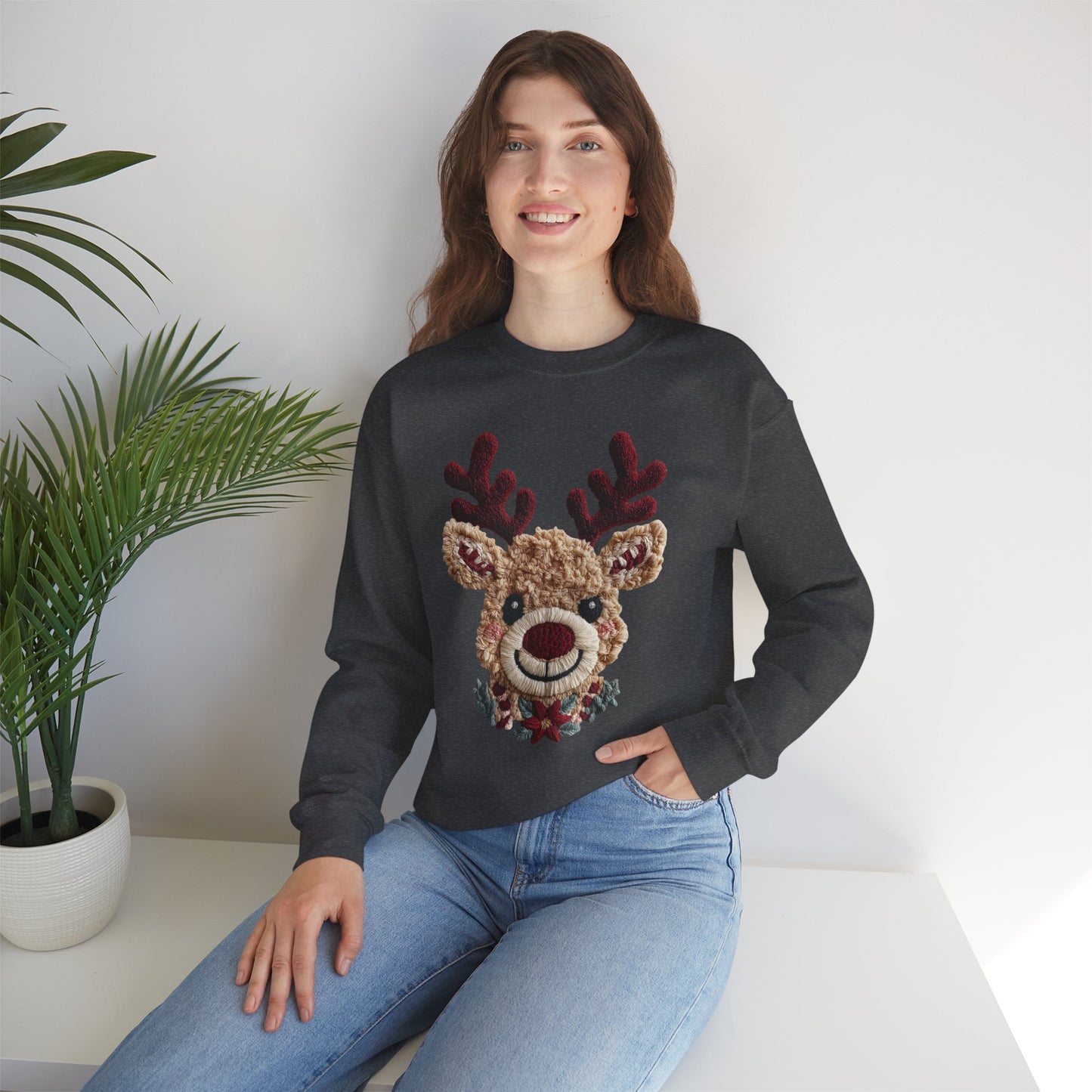Vintage Reindeer Crewneck Sweatshirt