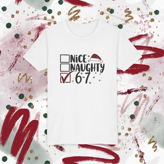 'Nice / Naughty' Checkboxes Funny Christmas Kids Shirt