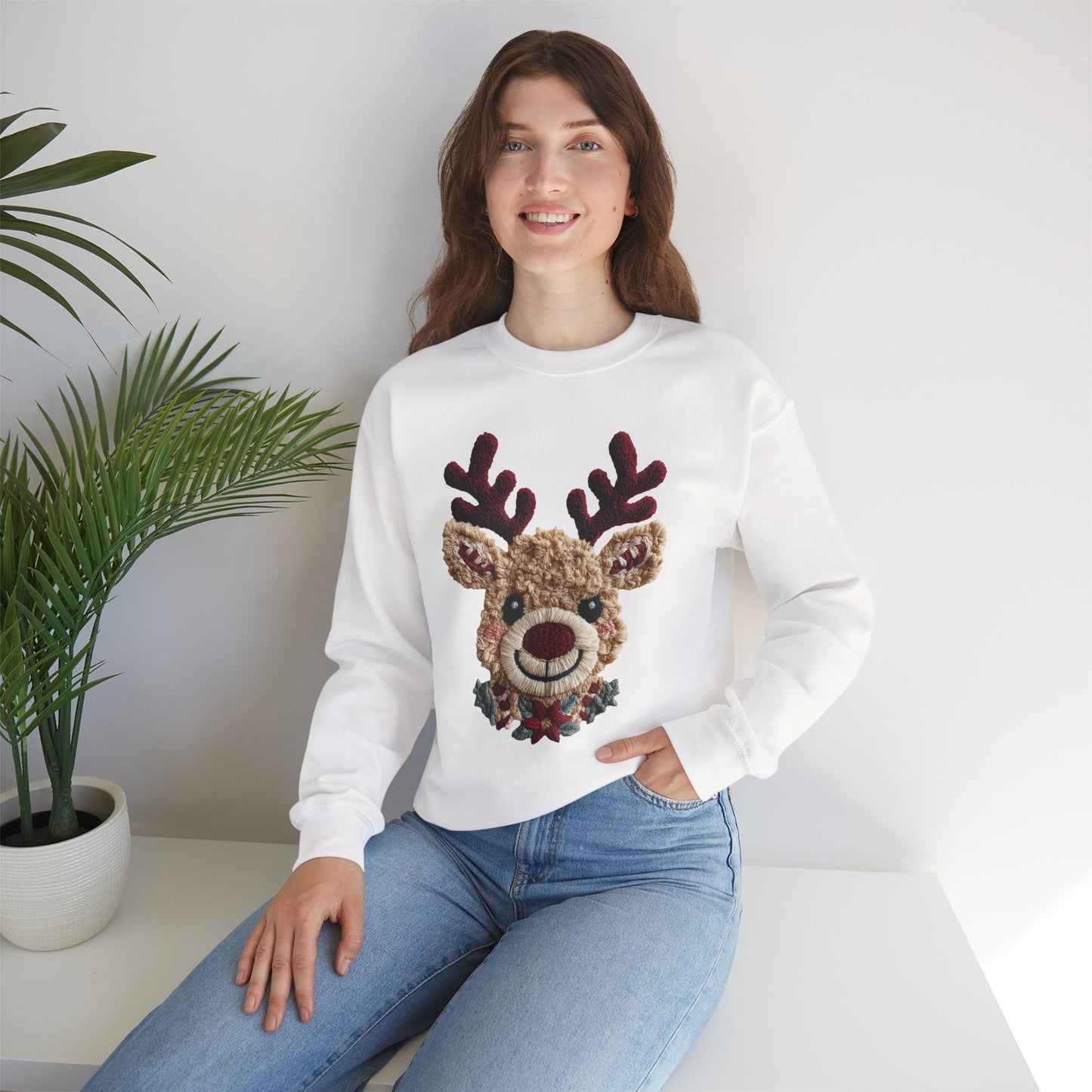 Vintage Reindeer Crewneck Sweatshirt