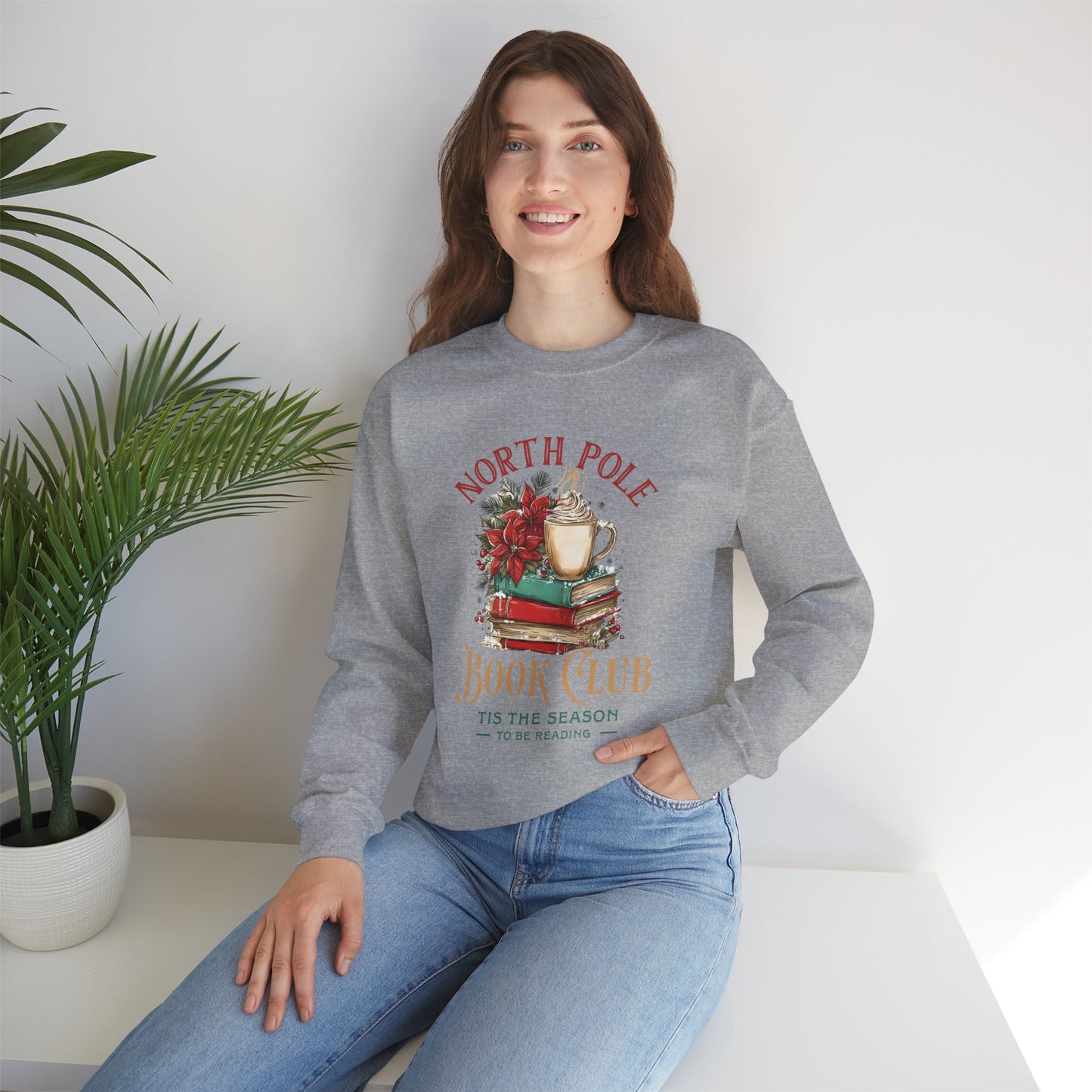 North Pole Book Club Crewneck Sweatshirt