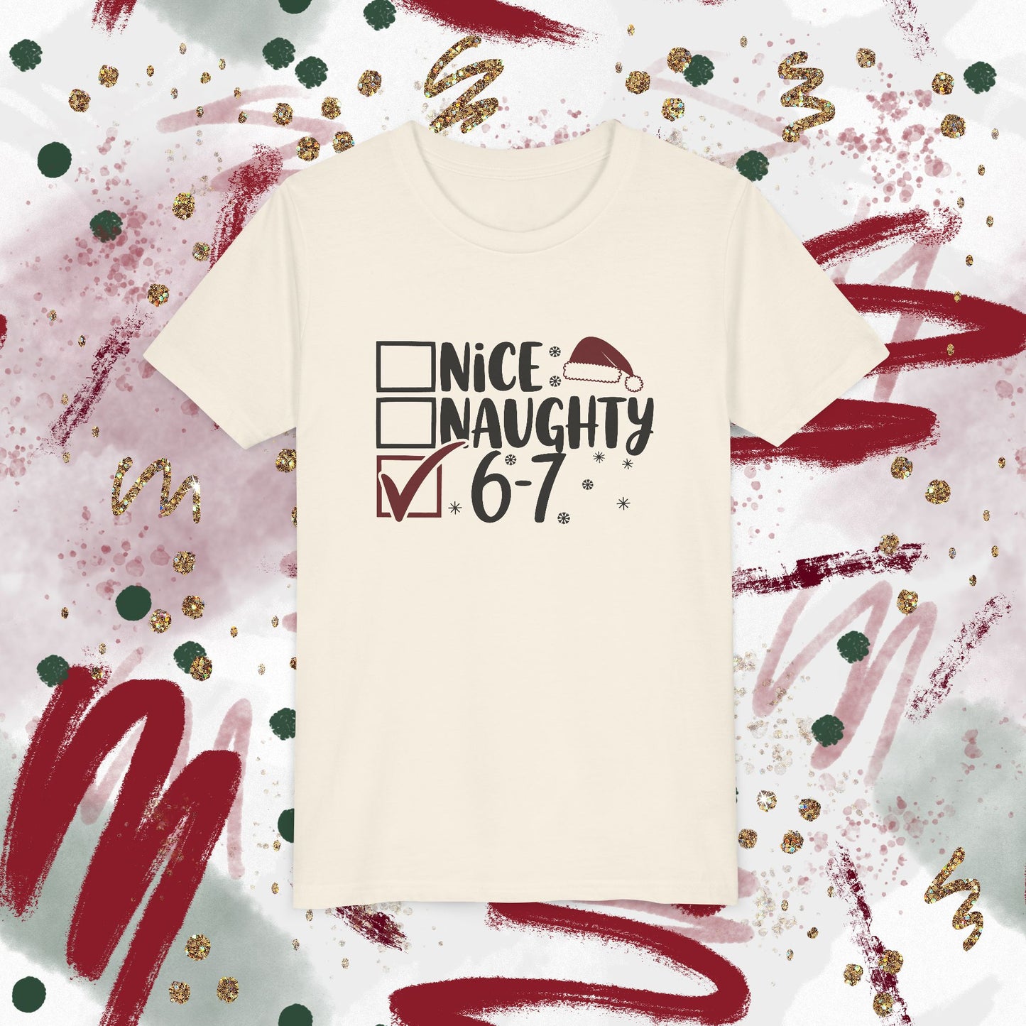 'Nice / Naughty' Checkboxes Funny Christmas Kids Shirt