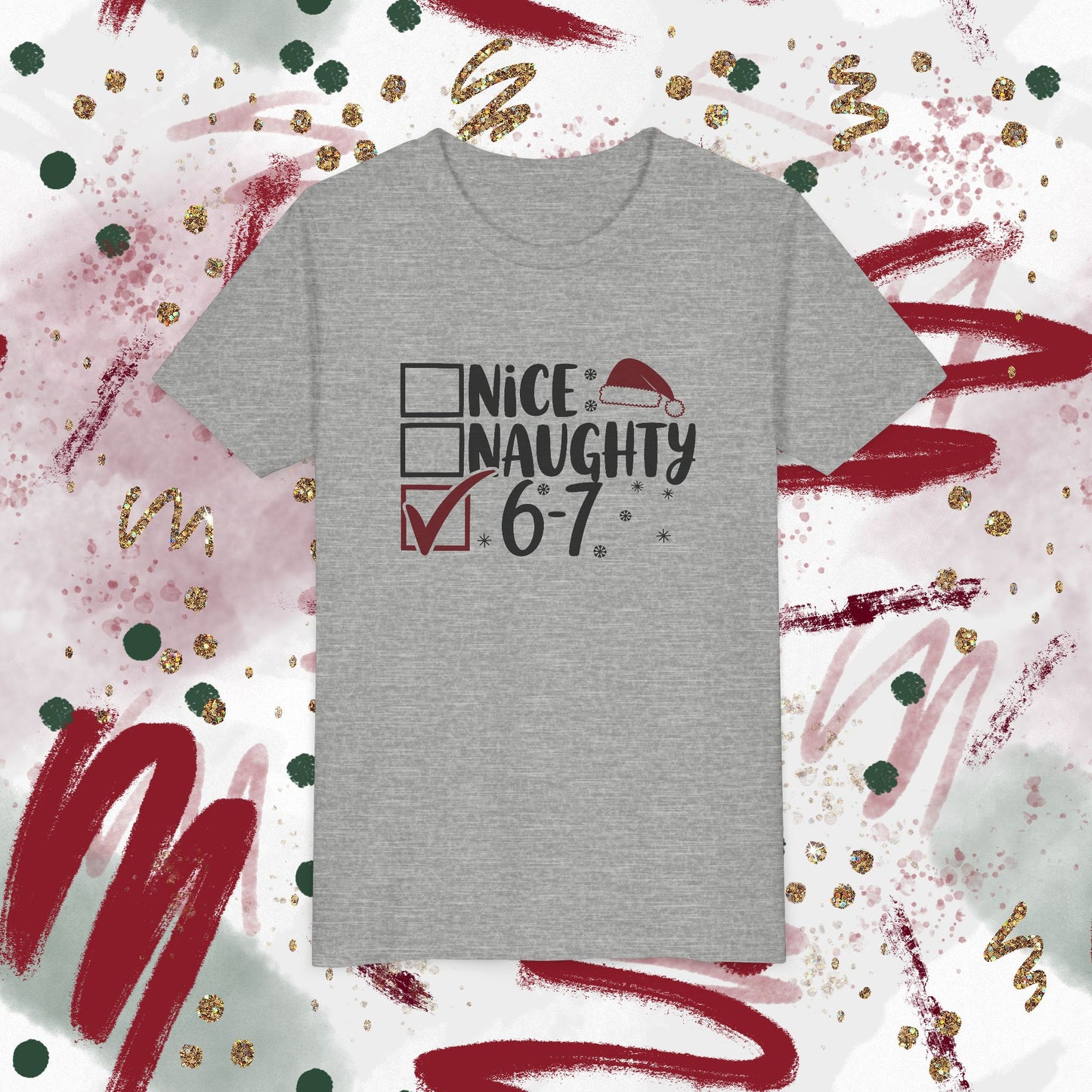 'Nice / Naughty' Checkboxes Funny Christmas Kids Shirt