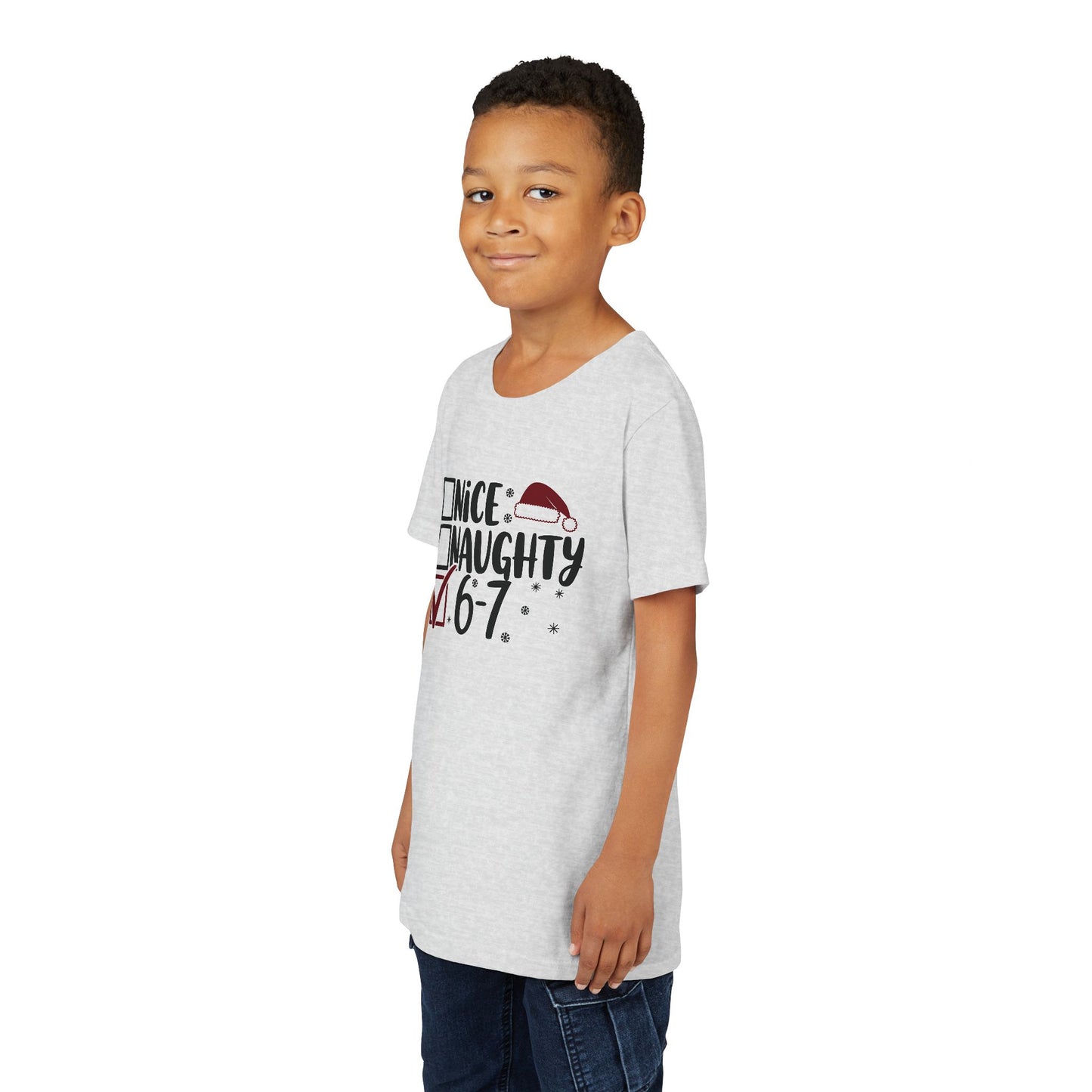 'Nice / Naughty' Checkboxes Funny Christmas Kids Shirt