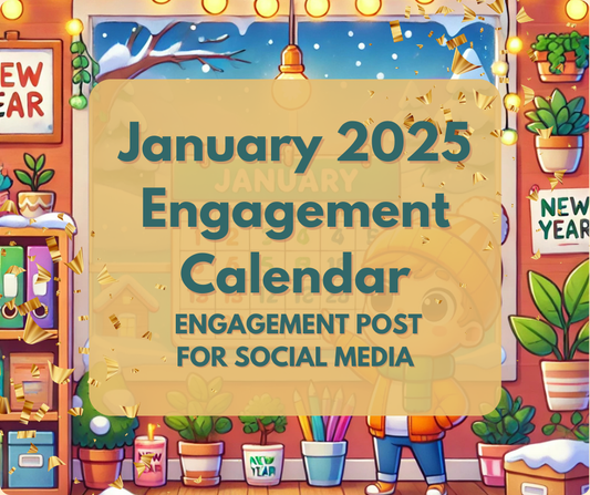 January 2025 Engagement Calendar Social Media Content