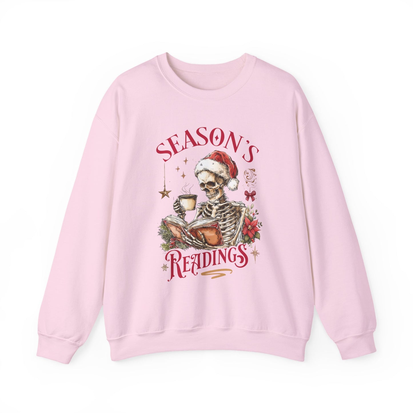 Season's Readings Skeleton Christmas Sweatshirt