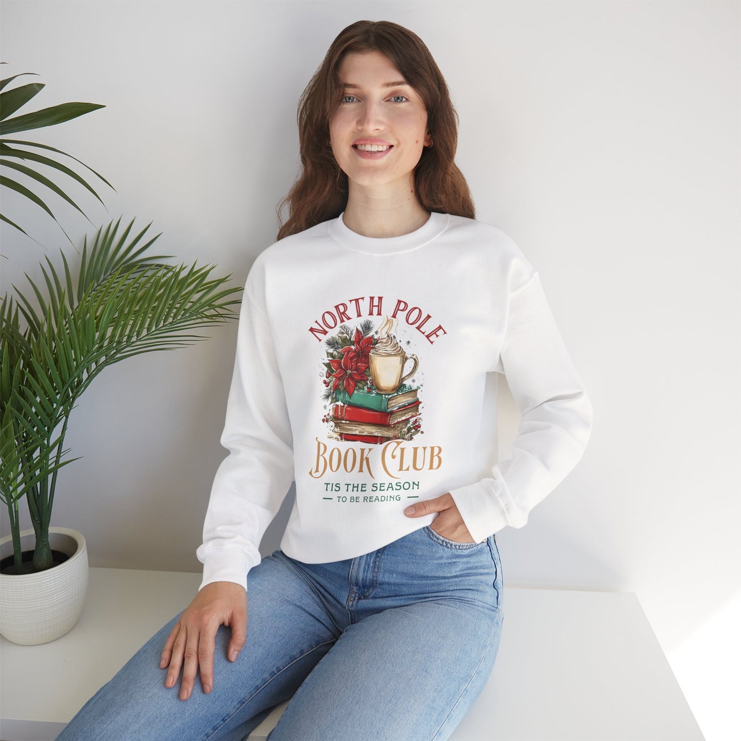 North Pole Book Club Crewneck Sweatshirt