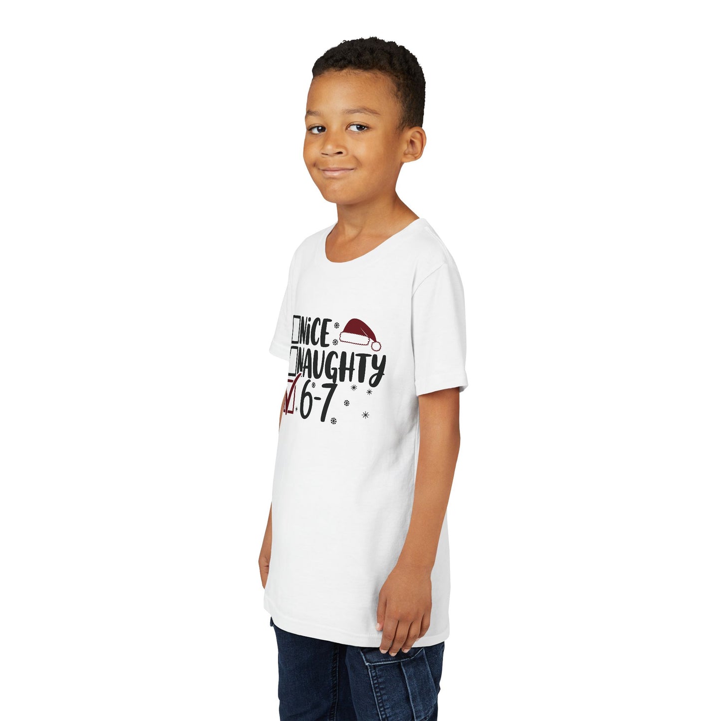 'Nice / Naughty' Checkboxes Funny Christmas Kids Shirt