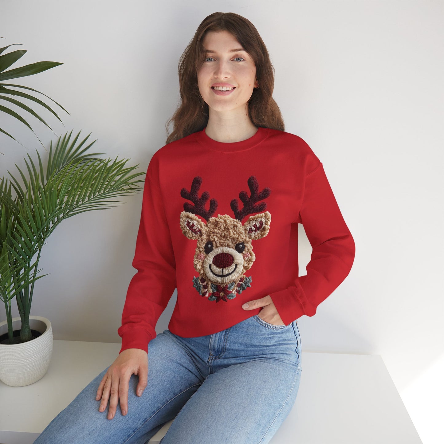 Vintage Reindeer Crewneck Sweatshirt