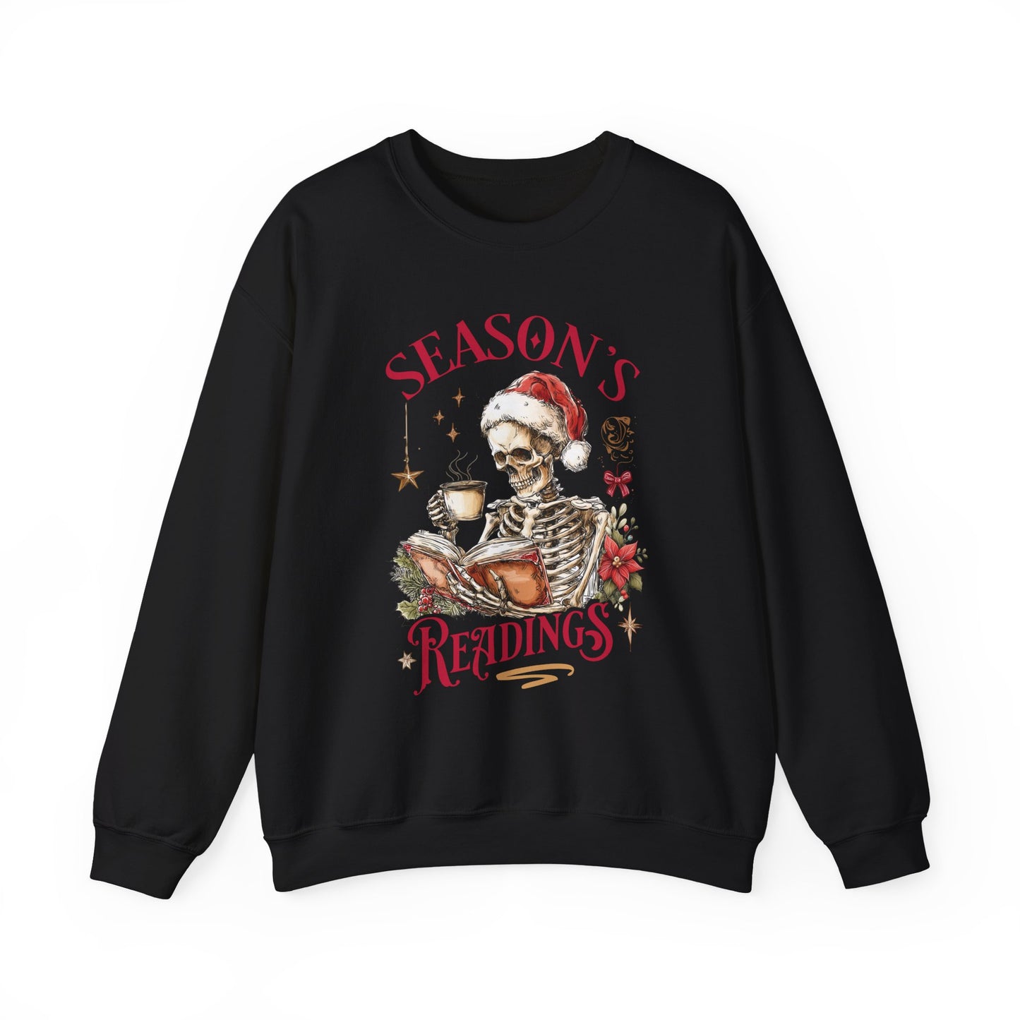 Season's Readings Skeleton Christmas Sweatshirt