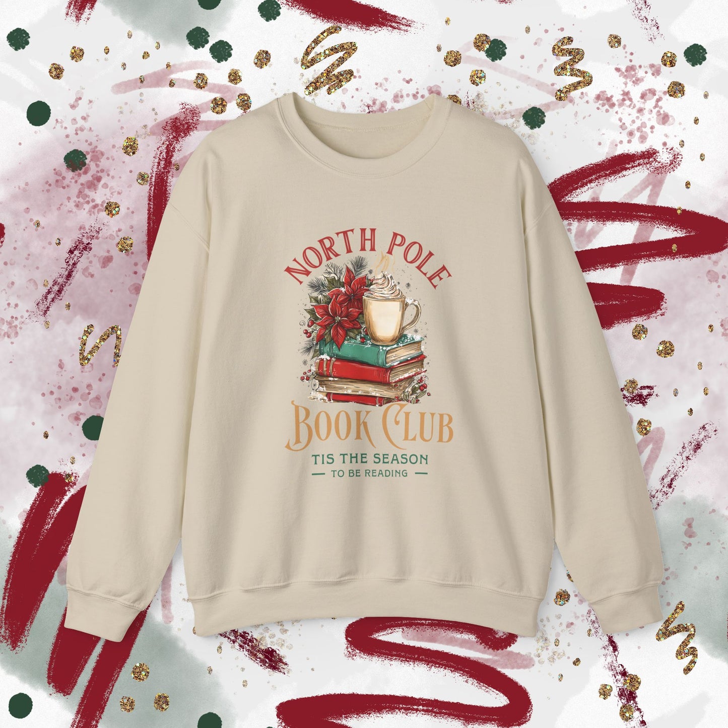 North Pole Book Club Crewneck Sweatshirt