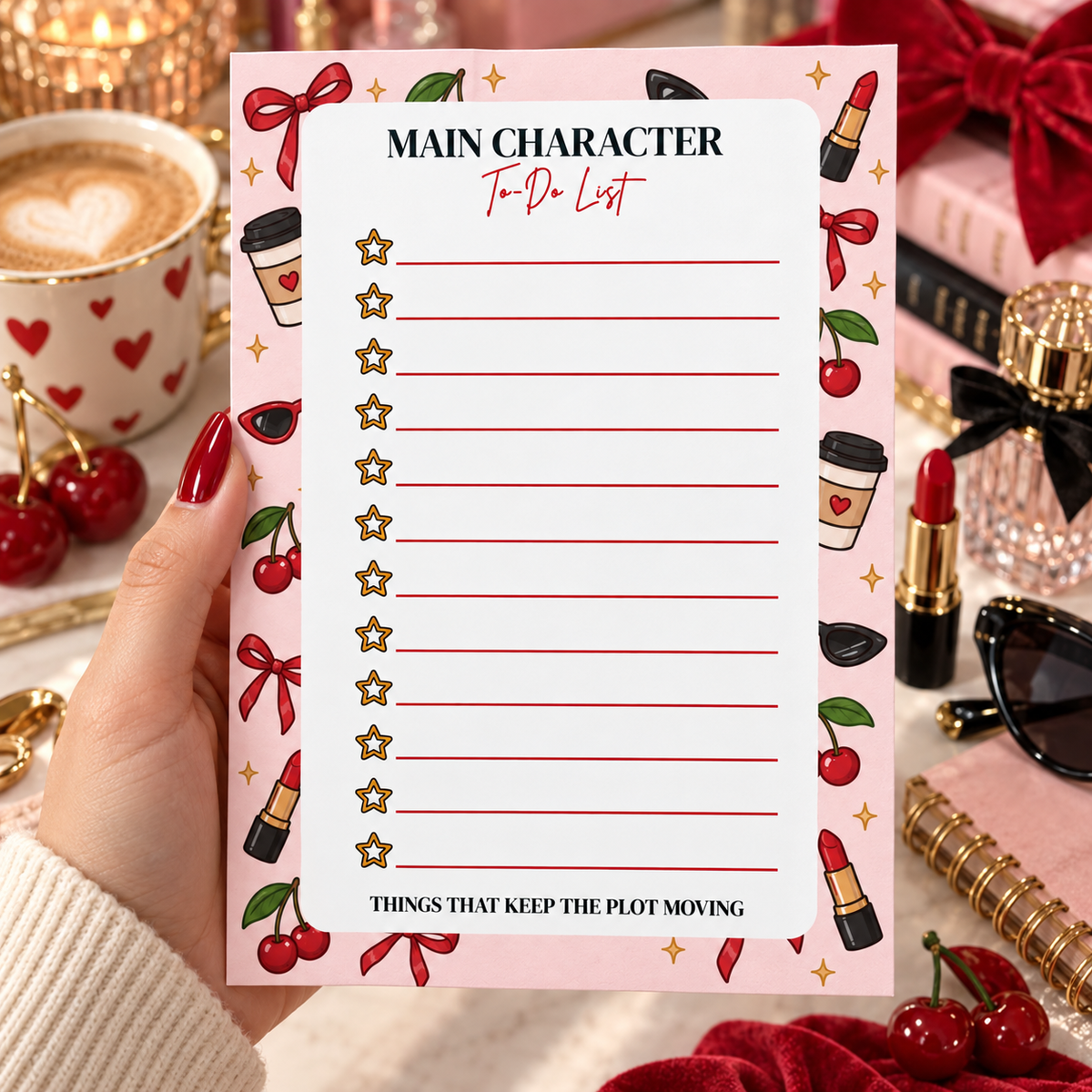 Main Character To-Do List Notepad