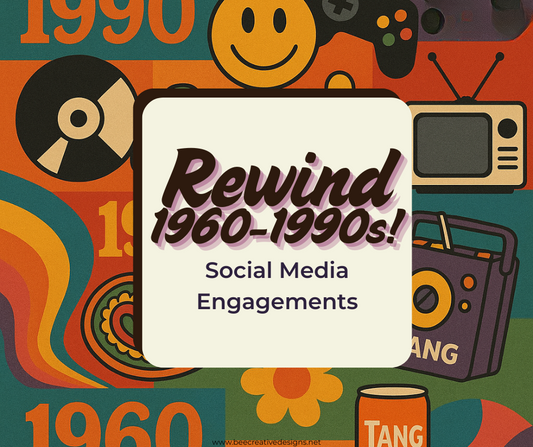 Rewind 1960-1990s Engagement Posts