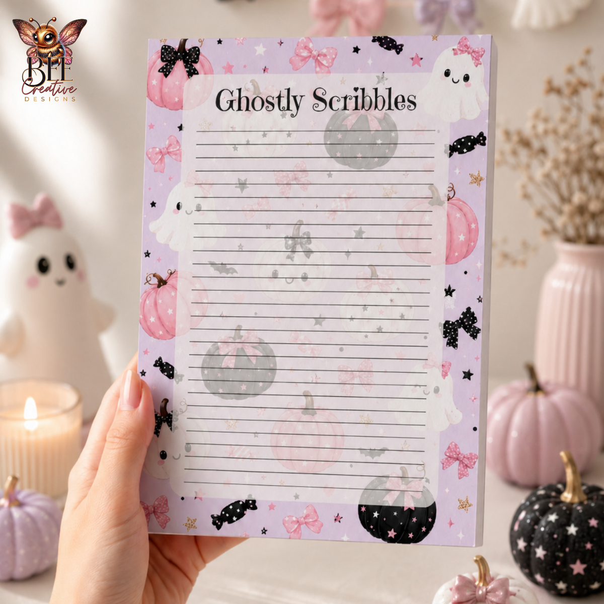Ghostly Scribbles Notepad
