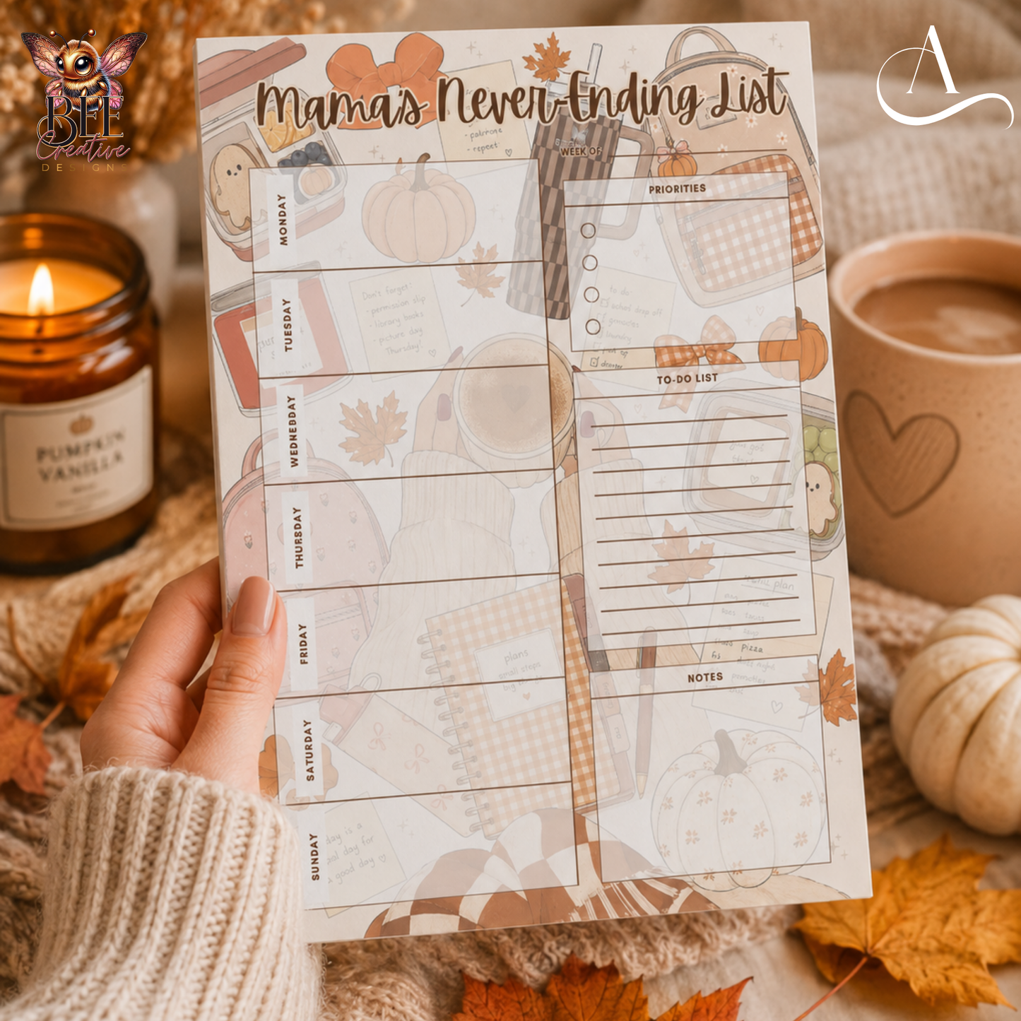 Mama’s Never-Ending List Weekly Planner