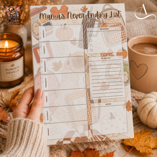 Mama’s Never-Ending List Weekly Planner
