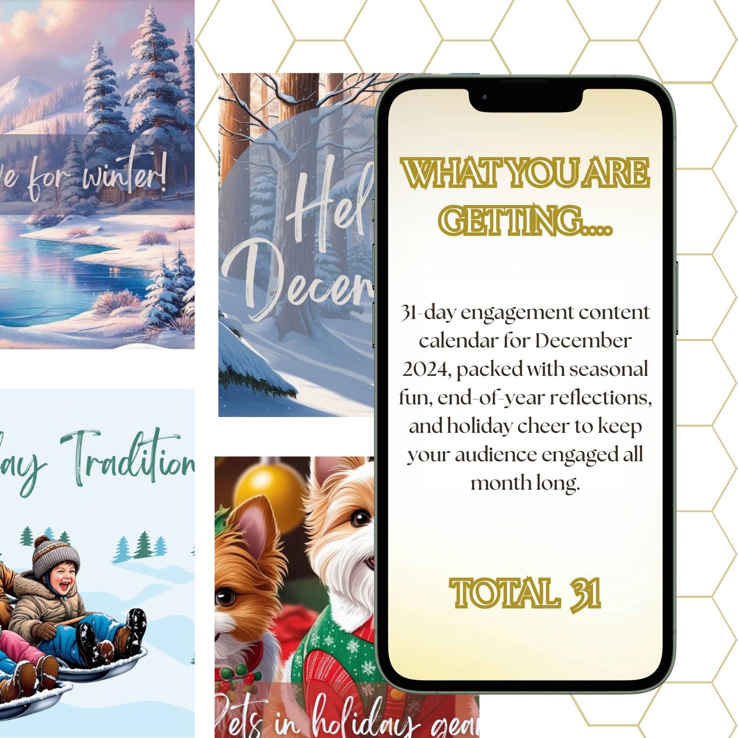 December 2024 Engagement Calendar Social Media Content