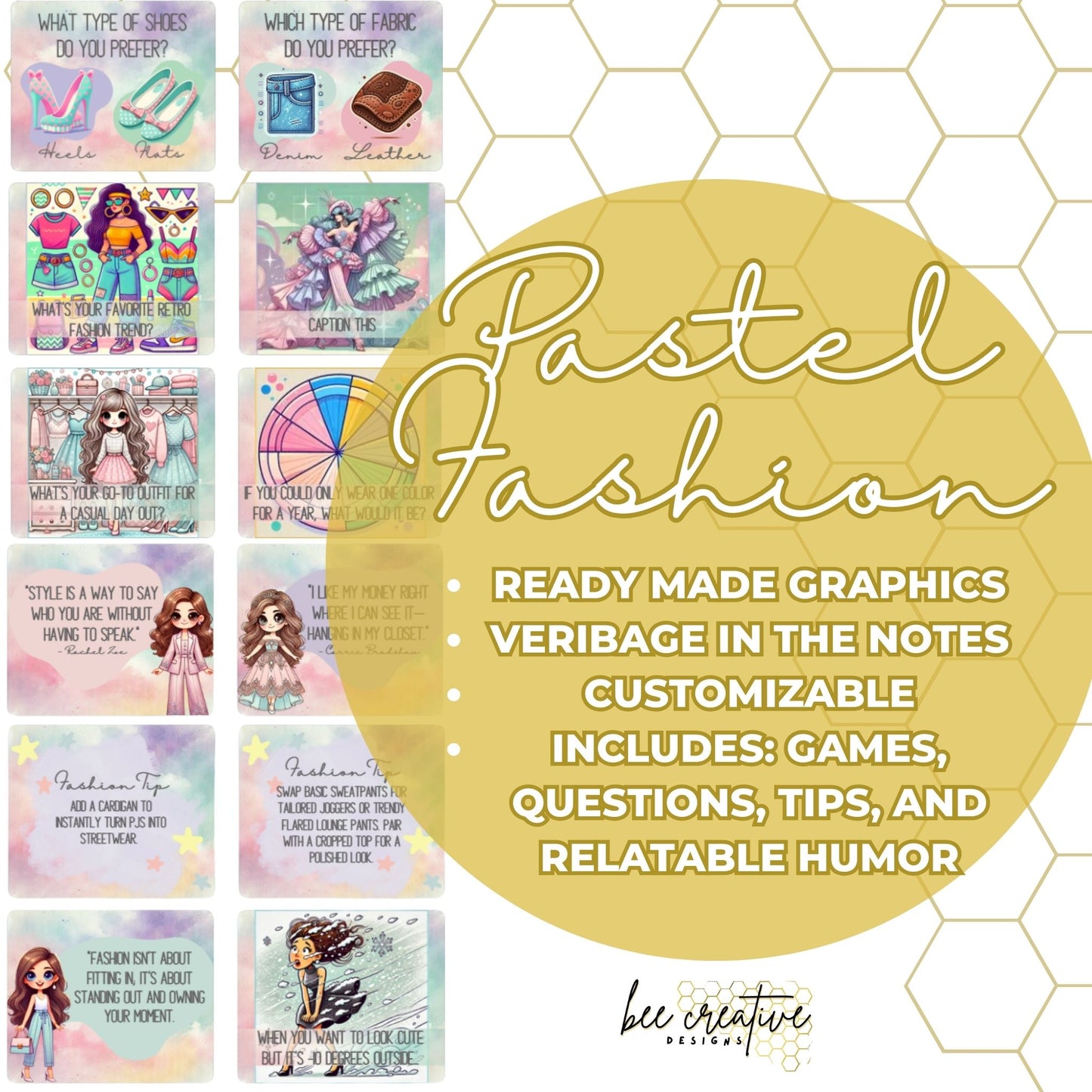 Pastel Fashion Social Media Engagement