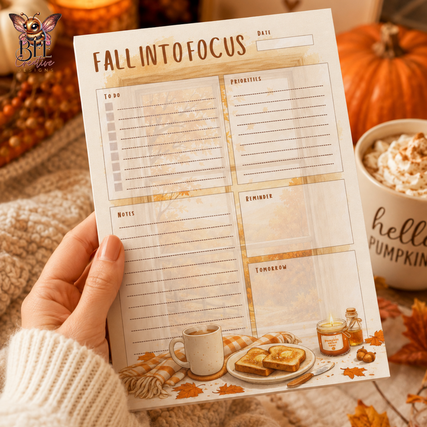 Fall Into Focus Daily Planner
